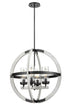 DVI Lighting Okanagan 4 Light Orb Model: DVP38650GR+IW-CL