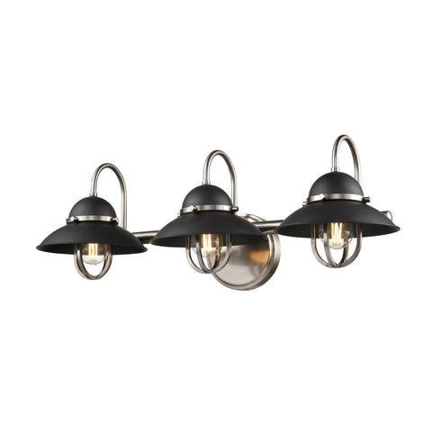 DVI Lighting Peggy's Cove 3 Light Vanity Model: DVP31043MW+VBR