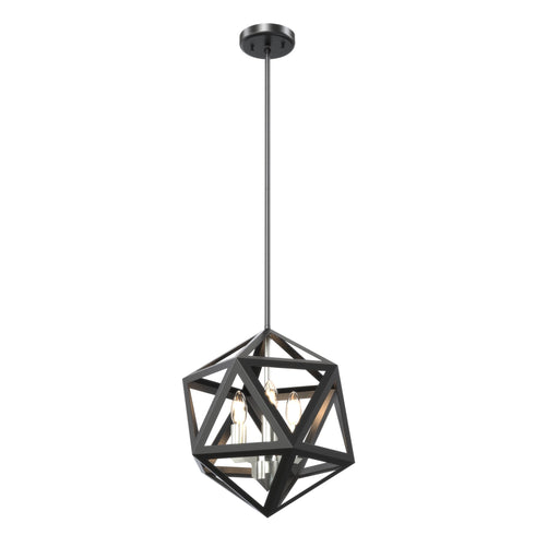 DVI Lighting Polygon 3 Light Pendant Model: DVP29520SN/GR