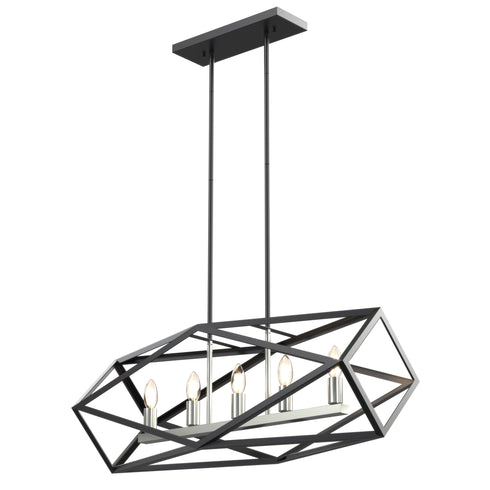 DVI Lighting Polygon 5 Light Linear Model: DVP29502SN/GR
