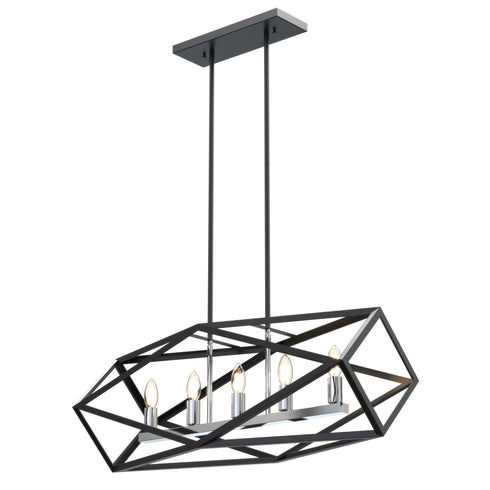 DVI Lighting Polygon 5 Light Linear Model: DVP29502SN/GR