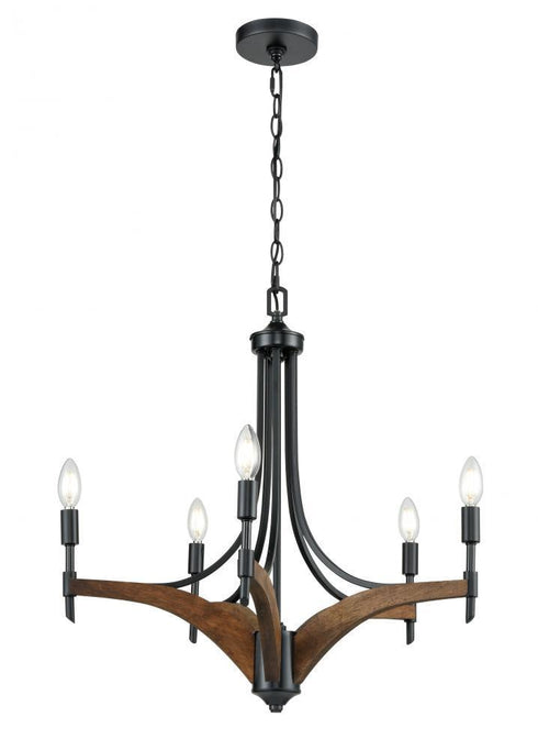 DVI Lighting Voyageur 25.5 Inch Chandelier Model: DVP7925EB+RW