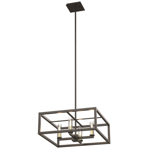DVI Lighting Sambre 4 Light Pendant Model: DVP28120MF/GR-CL