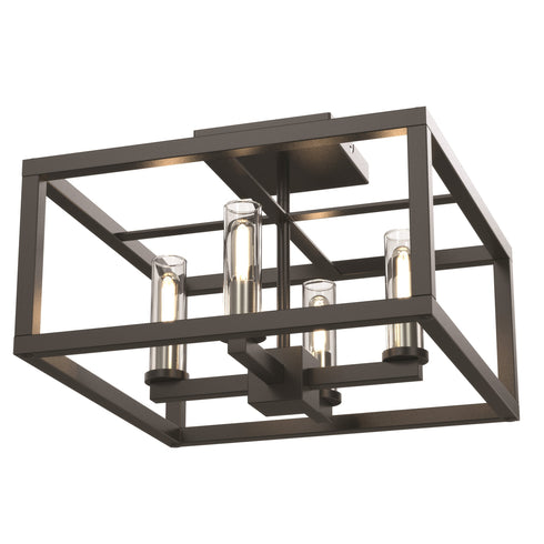 DVI Lighting Sambre 4 Light Semi Flush Mount Model: DVP28112MF/GR-CL