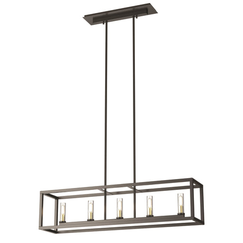 DVI Lighting Sambre 5 Light Linear Model: DVP28102MF/GR-CL