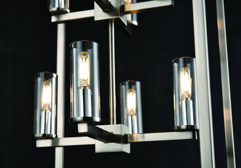 DVI Lighting Sambre 8 Light Foyer Model: DVP28148MF+GR-CL