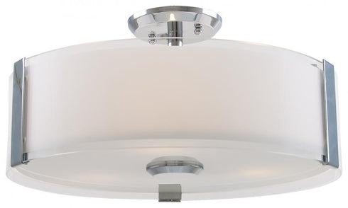 DVI Lighting Zurich 8.75 Inch Semi Flush Mount Model: DVP14596CH-SSOP