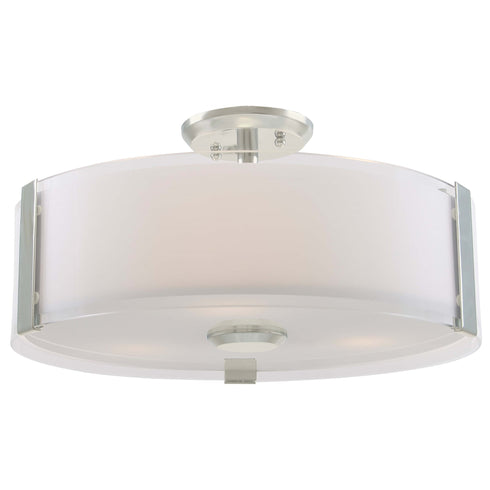 DVI Lighting Zurich 3 Light Semi Flush Mount Model: DVP14512CH-SSOP