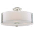 DVI Lighting Zurich 3 Light Semi Flush Mount Model: DVP14512CH-SSOP