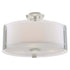 DVI Lighting Zurich Small 3 Light Semi Flush Mount Model: DVP14511CH-SSOP