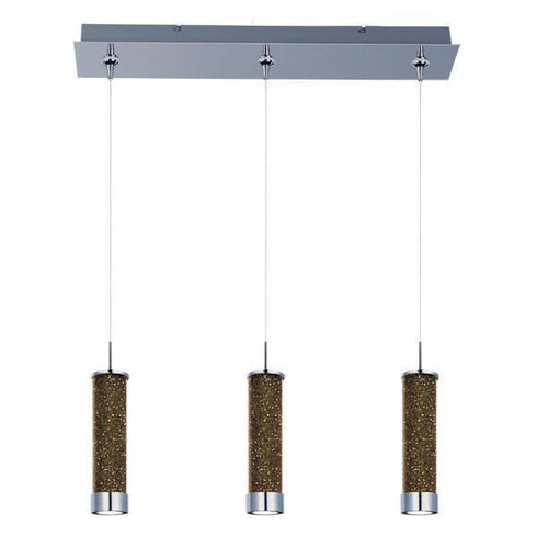 E94850-136PC ET2 Chroma 3-Light LED RapidJack Pendant and Canopy in Polished Chrome