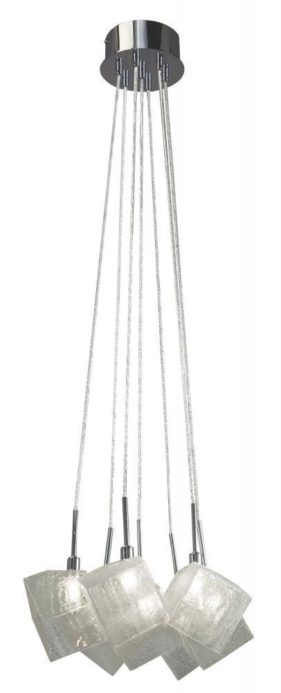 Elan 83268 Icekubez Halogen 7-light Mini Pendant Cluster 44" Height