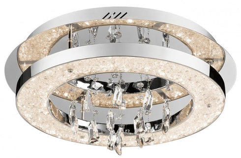 Elan Crushed Ice‚Ñ¢ Cool White LED 1 (light) Circular Flush Model: 83416
