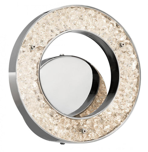 Elan Crushed Ice„¢ Cool White LED 1 (light) Circular Sconce Model: 83414