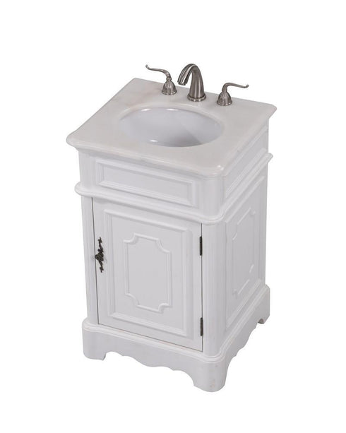 Elegant Decor 1 Light 21 Inch . Single Bathroom Vanity Set Inch Model: VF30421AW