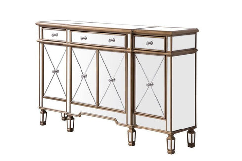 Elegant Decor Contempo 3 Drawer 4 Door Cabinet Model: MF6-1101GC