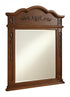 Elegant Decor Danville 32 In. Traditional Mirror In Brown Model: VM3001BR