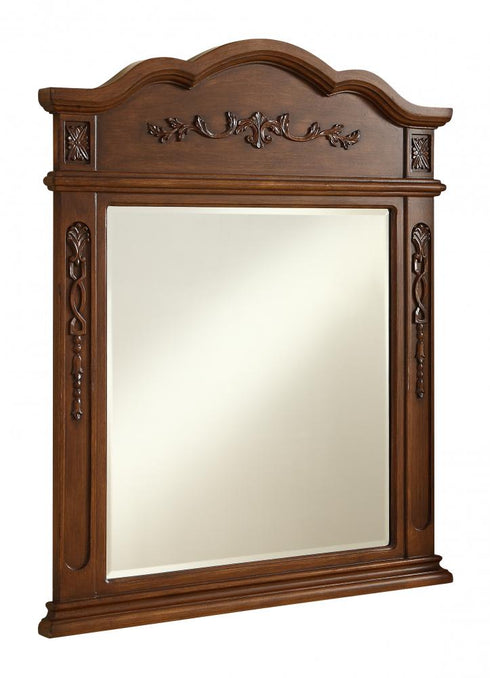 Elegant Decor Danville 32 In. Traditional Mirror In Brown Model: VM3001BR
