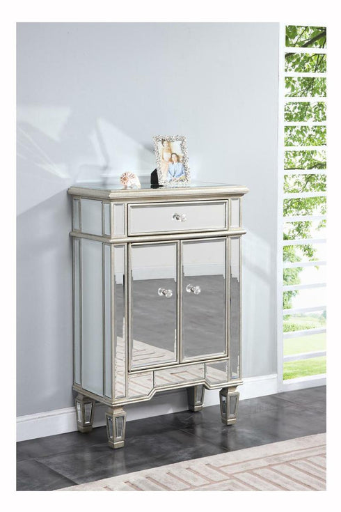 Elegant Decor Florentine 1 Drawer 2 Door Cabinet Model: MF1-1004GC