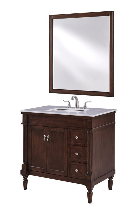 Elegant Decor Lexington 36 Inch Single Bathroom Vanity In Antique Model: VF13036AB