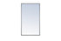 Elegant Decor Monet Metal Frame Rectangle Mirror 24 Inch Black Model: MR4071BK