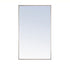 Elegant Decor Monet Metal Frame Rectangle Mirror 24 Inch Black Model: MR4071BK