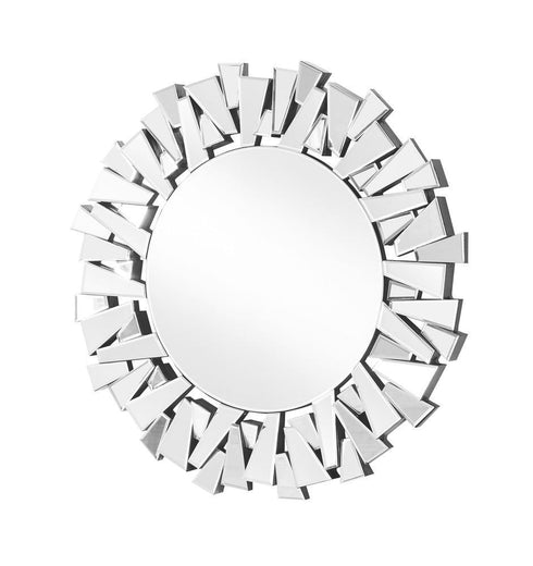 Elegant Decor Modern Sparkle 31.5 In. Contemporary Round Mirror In Model: MR9133