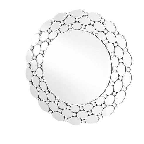 Elegant Decor Modern Sparkle 35 In. Contemporary Round Mirror In Model: MR9128