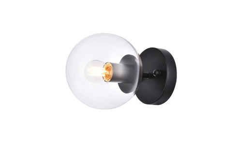 Living District 1 Light Mimi Six Inch Dual Flush Mount And Bath Model: LD2450BK