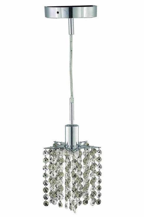 Elegant Lighting 1 Light Mini Pendant Model: 1281D-R-P-CL/EC