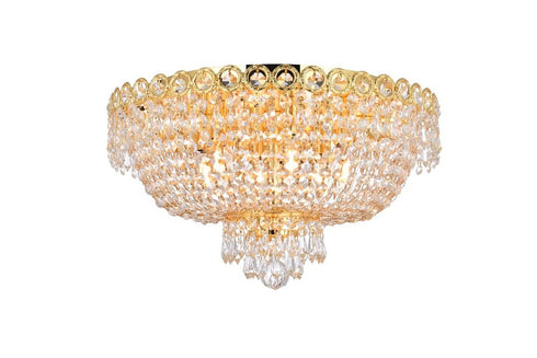 Elegant Lighting 1900F18 Century 6 Light Flush Mount
