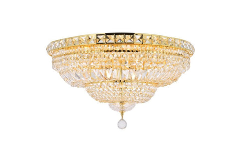 Elegant Lighting 2528F24 Tranquil 12 Light Flush Mount