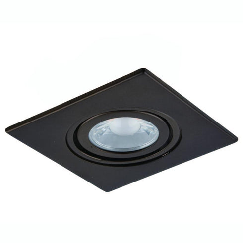 Elegant Lighting 3 Inch Bronze 35 Degree Adjustable Spot With Bronze Square Trim Ring Model: R3-588AB