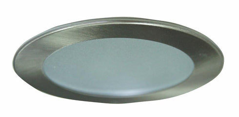 Elegant Lighting 3 Inch Shower Trim Frost Glass W/ Bn Trim Ring Model: R3-409BN