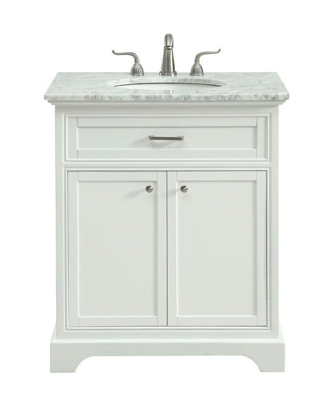 Elegant Decor 30 Inch . Single Bathroom Vanity Set Inch Model: VF15030WH