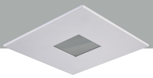 Elegant Lighting 4 Inch Matte White Square Shower Trim With Model: R4-559MW