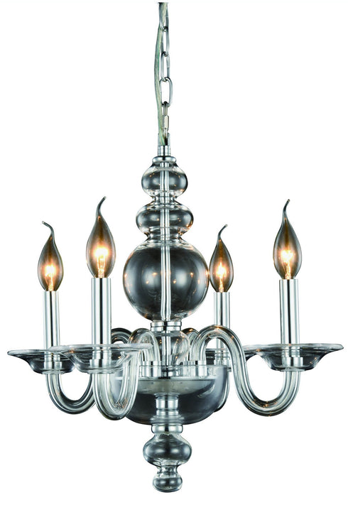 Elegant Lighting Champlain 4 Light Pendant Model: 7872D17C