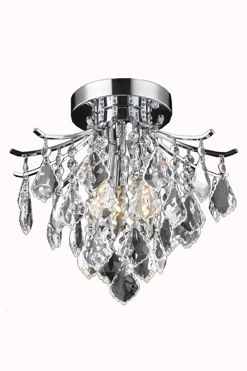 Elegant Lighting Amelia 3 Light Flush Mount Model: LD8100F12C