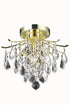 Elegant Lighting Amelia 3 Light Flush Mount Model: LD8100F12C