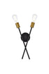 Living District Armin 2 Light Sconce Model: LD7053W7BK
