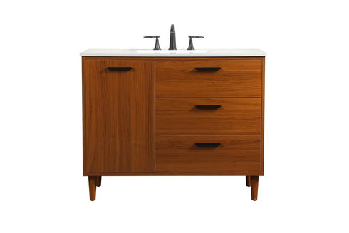 Elegant Decor Baldwin 24 Inch Bathroom Vanity In Maple Model: VF47024MMP