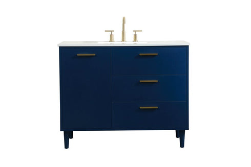 Elegant Decor Baldwin 24 Inch Bathroom Vanity In Maple Model: VF47024MMP