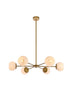 Living District Briggs 6 Light Pendant Model: LD643D36BK