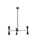 Living District Cade 6 Light Pendant Model: LD650D34BK