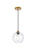 Living District Cashel 1 Light Pendant Model: LD2281BR