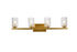 Living District Cassie 4 Light Vanity Model: LD7028W32BK