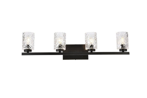 Living District Cassie 4 Light Vanity Model: LD7028W32BK