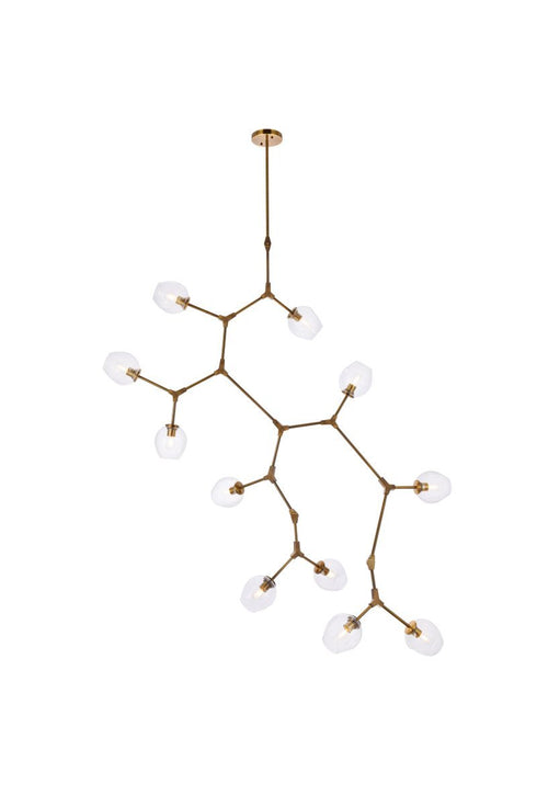 Elegant Lighting Cavoli 11 Light Chandelier Model: 1712G73BR