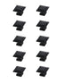 Elegant Decor Cecil 1.3 Inch Matte Black Square Knob Model: KB2025-MB-10PK