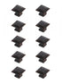 Elegant Decor Cecil 1.3 Inch Matte Black Square Knob Model: KB2025-MB-10PK
